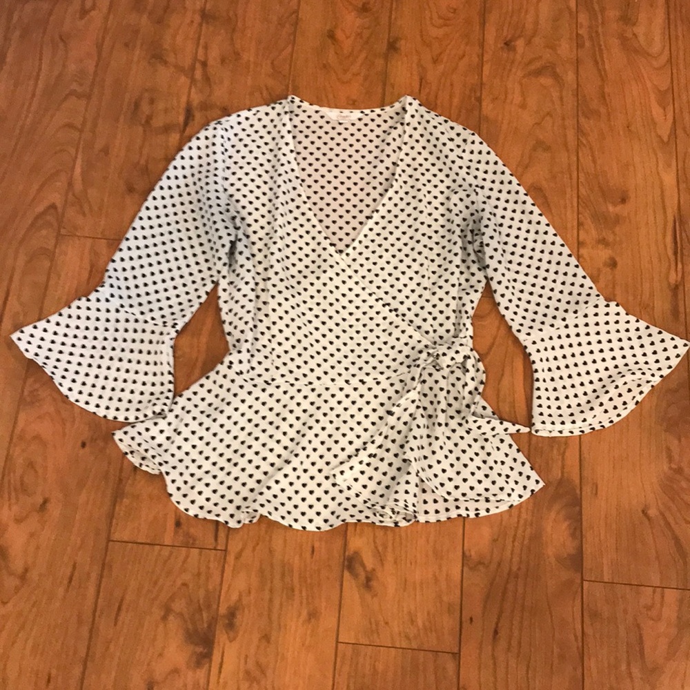 Candies Small Wrap Peplum Top